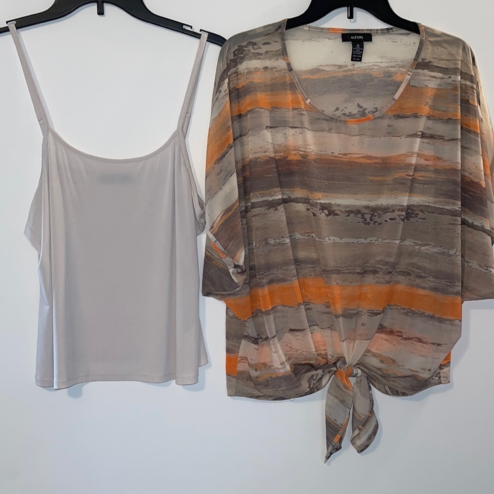 NWOT ALFANI Top and Camisole Set